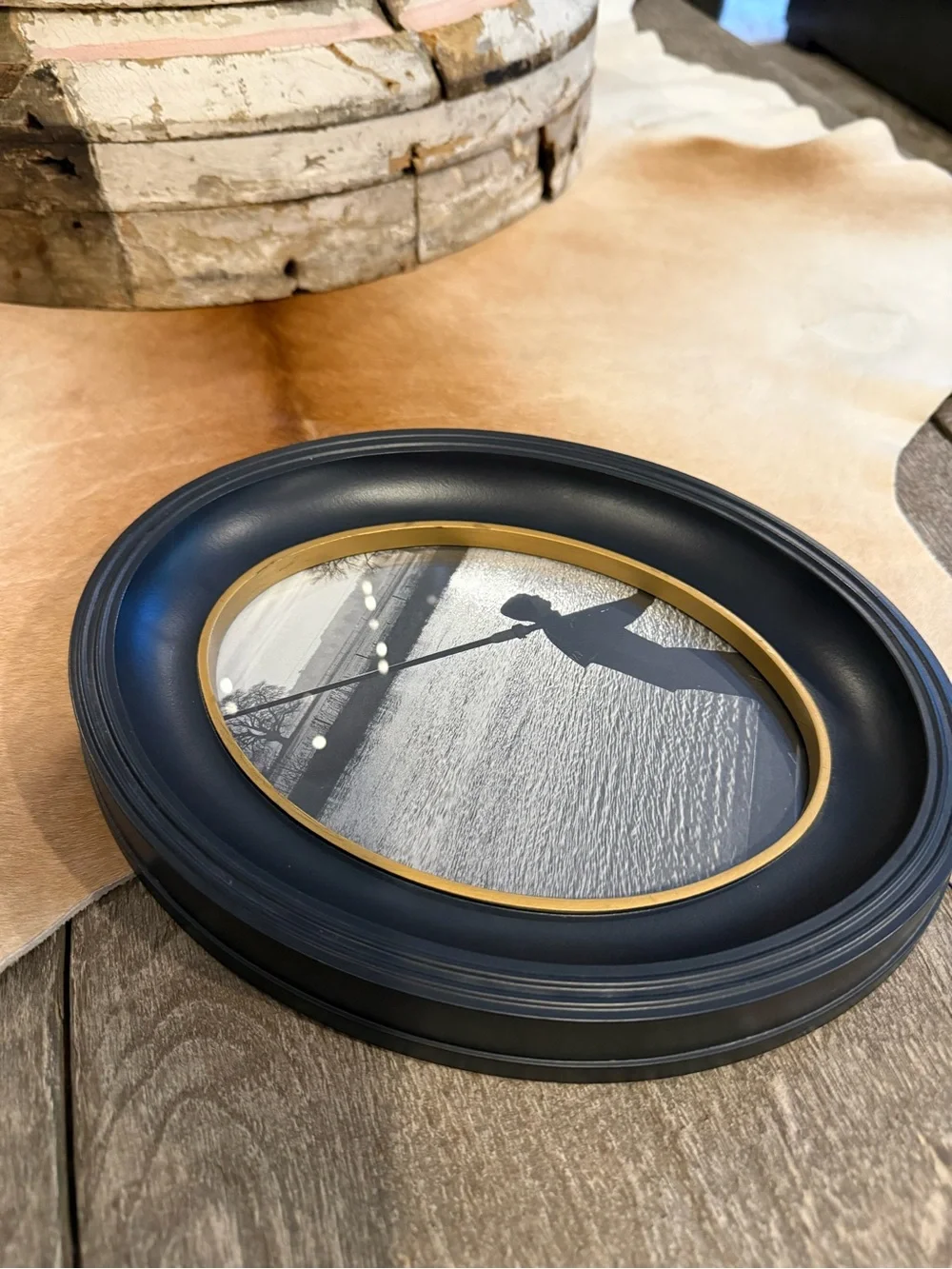 Oval Black Wall Photo Frame